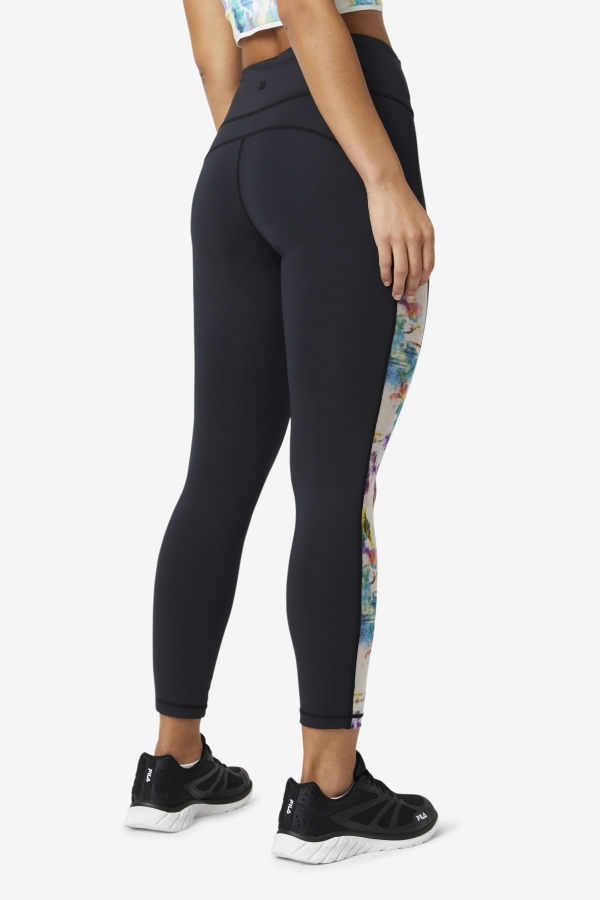 Black-Tie Dye Fila Forza Contrast 7-8 Leggings
