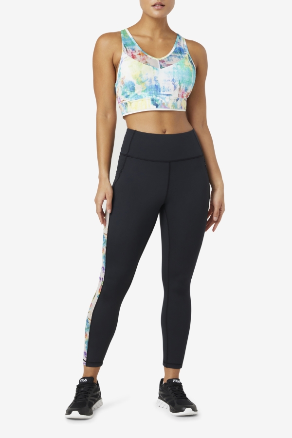 Black-Tie Dye Fila Forza Contrast 7-8 Leggings