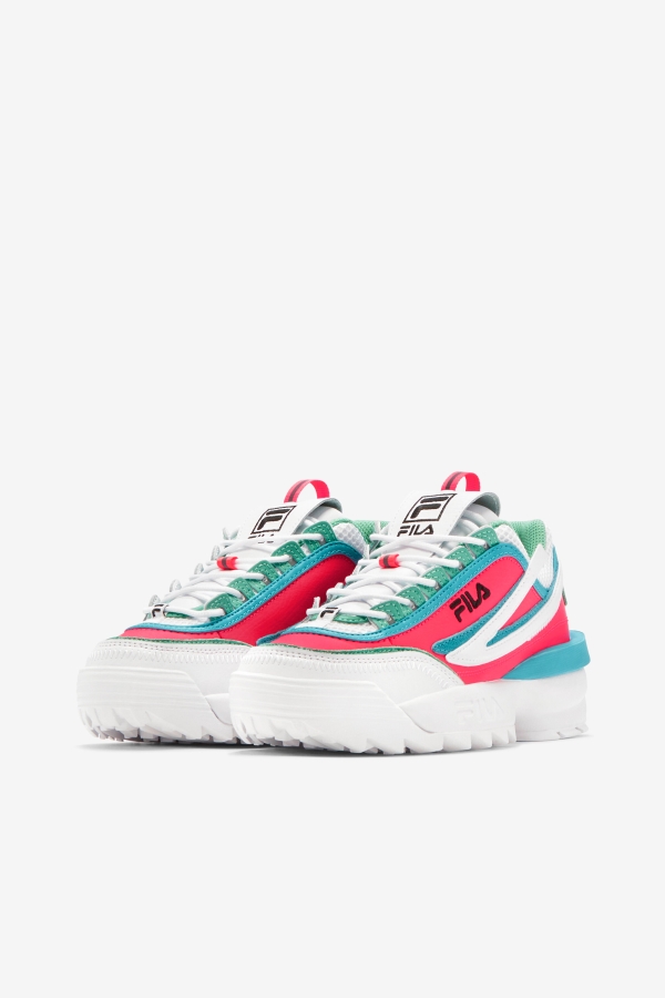 Women\'s Disruptor 2 Exp Fila White-Diva Pink-Blue