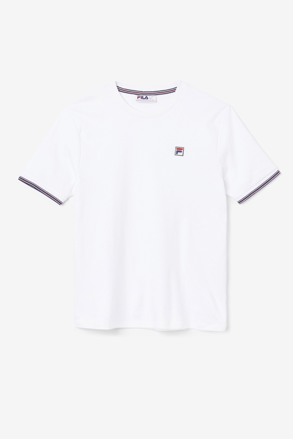 White Fila Caleb Crew