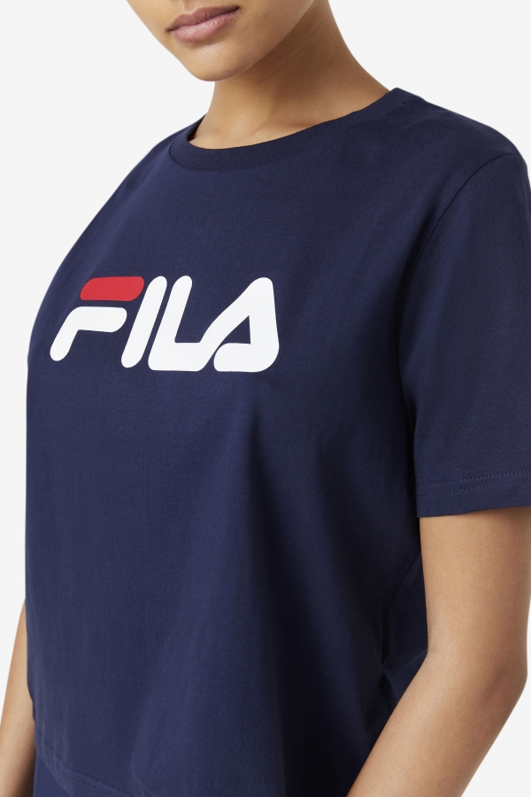 Peacoat-Red-White miss eagle tee Fila