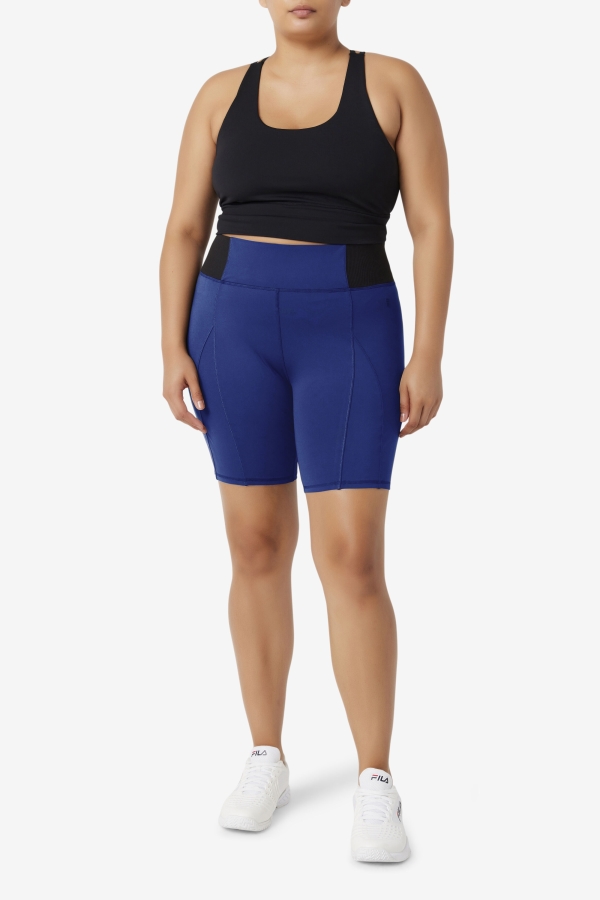 Navy Peony-Black Forza 8\" Texture Bike Short Fila