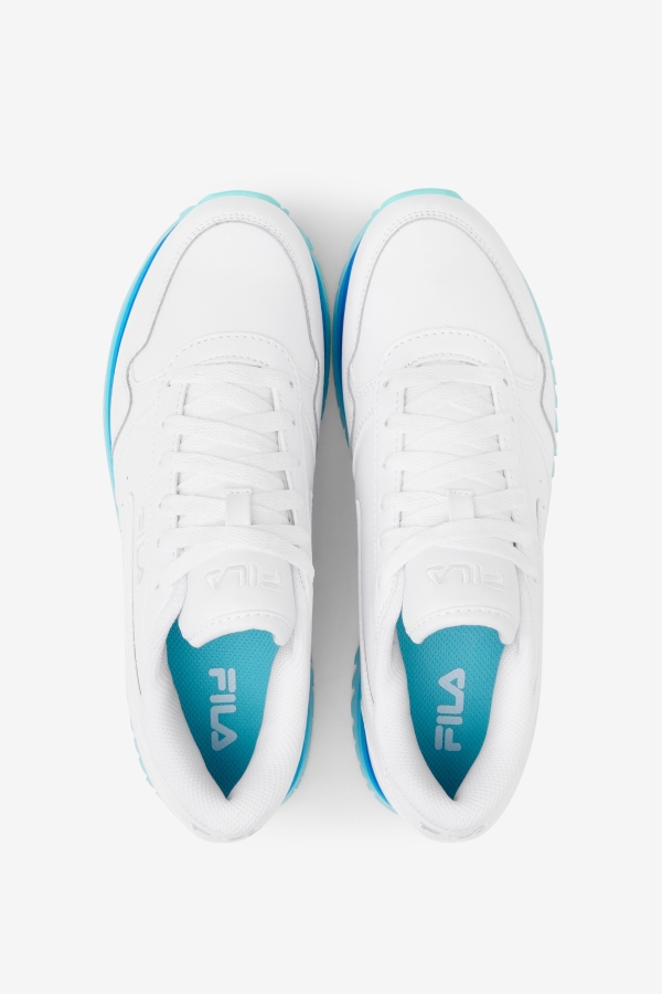 White-Navy-Aruba Blue Women\'s Orbit Stripe Fila