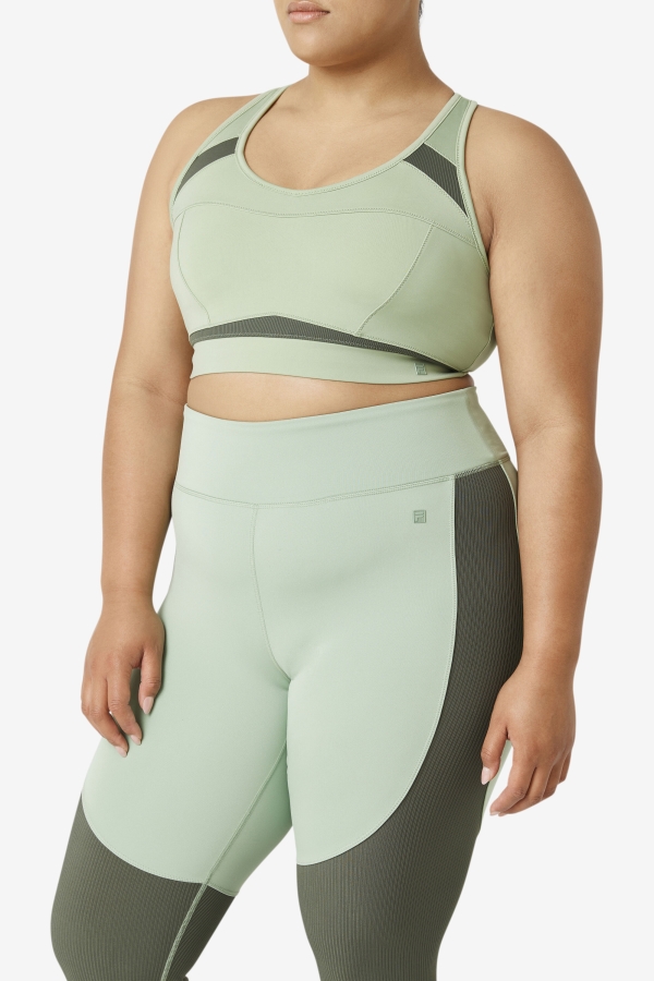 Uplift Racerback Sports Bra Basil-Thyme Fila