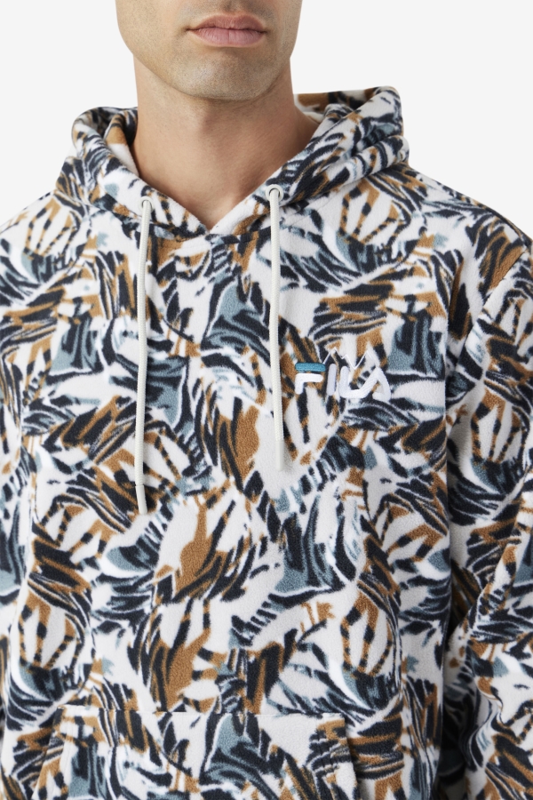 Harbor Mist Print Dinn Hoodie Fila