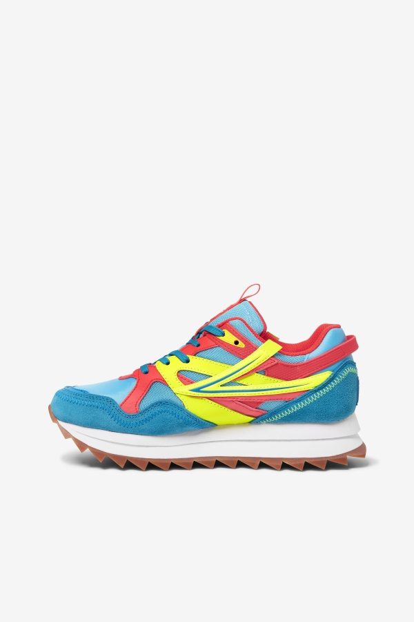 Women\'s Sandenal Orbit Fila Bluefish-Yellow-Fiery Coral