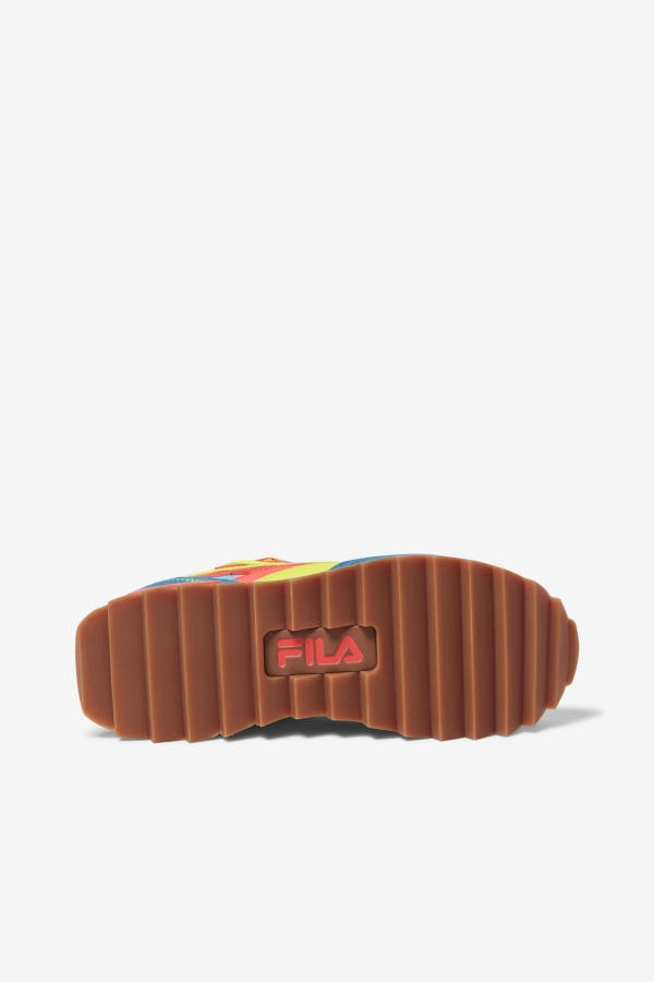 Women\'s Sandenal Orbit Fila Bluefish-Yellow-Fiery Coral