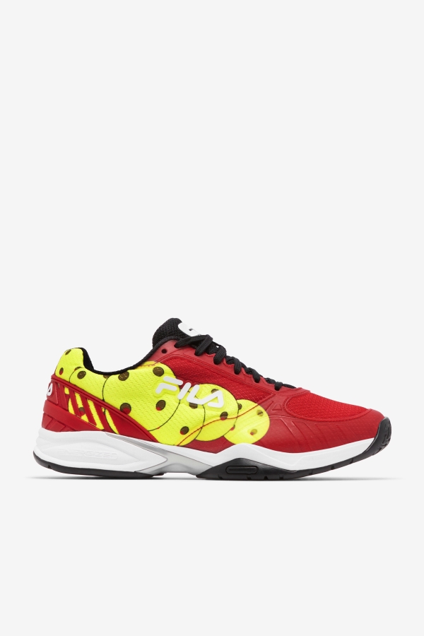 Red-Black-Yellow Men's Volley Zone Fila