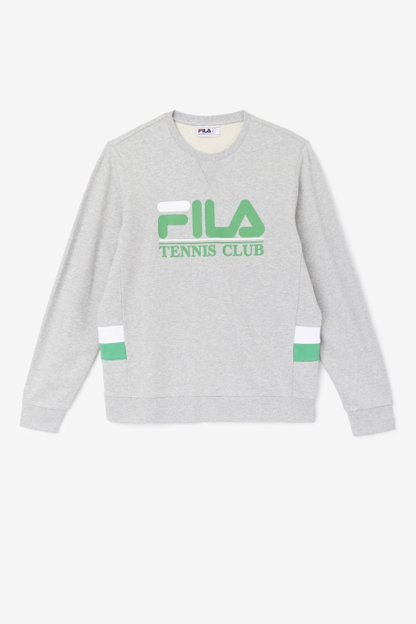 Ameh Sweatshirt Light Grey-Jelly Bean-White Fila