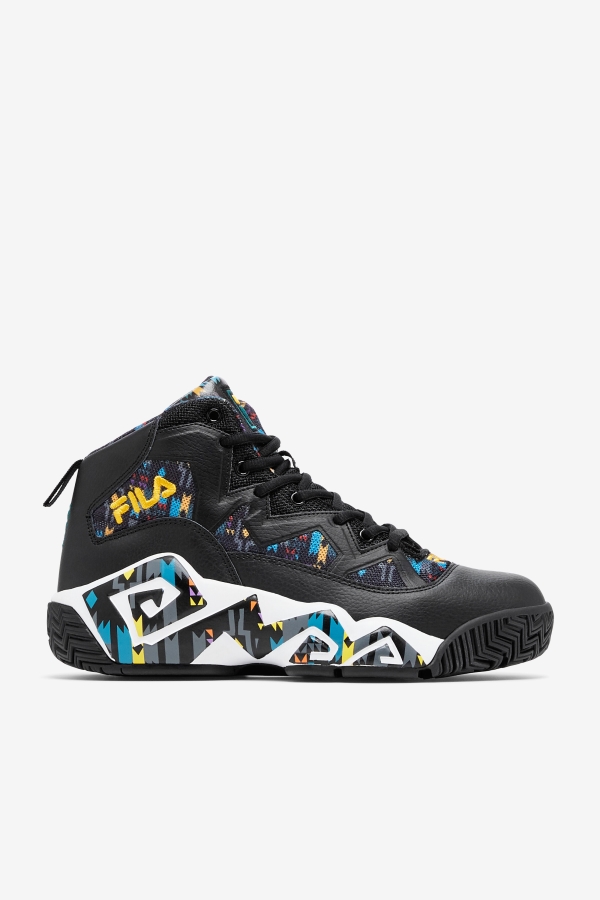 Men's MB Fila Black-June Bug-Saffron