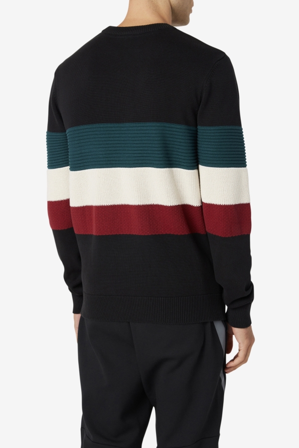 Willkie Sweater Fila Black-June Bug-White