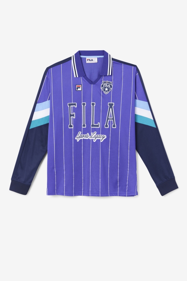 Liberty-Blue-White Fila Kay Goalie Jersey