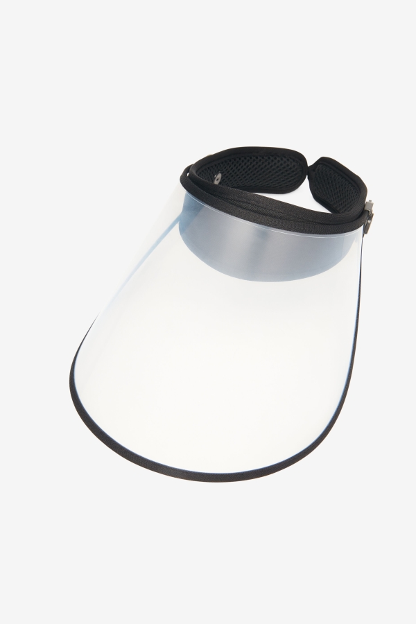 Black-Clear Plastic Face Shield Fila