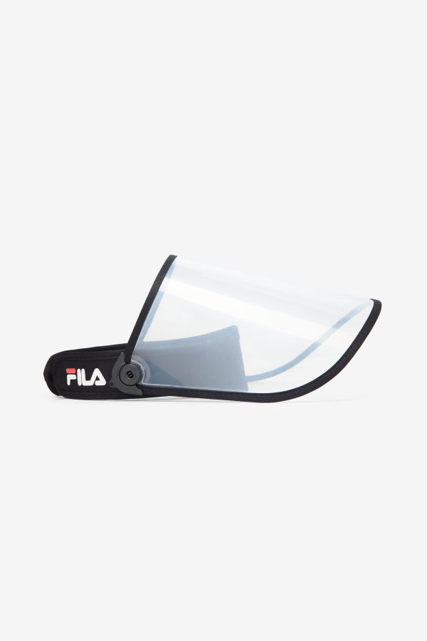 Black-Clear Plastic Face Shield Fila