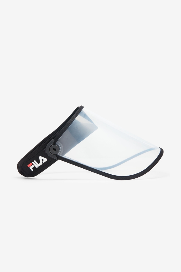 Black-Clear Plastic Face Shield Fila