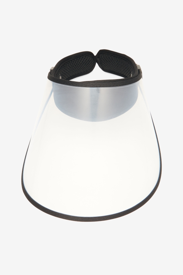 Black-Clear Plastic Face Shield Fila