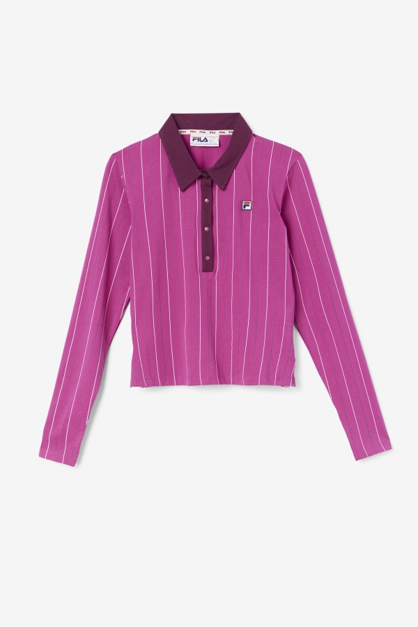 Fila Rouge-Potpourri-Grape Wine Jada Long Sleeve Polo