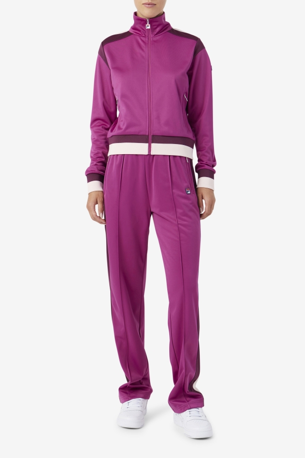 Rouge-Grape Wine-Potpourri Fila Sandy Track Pant