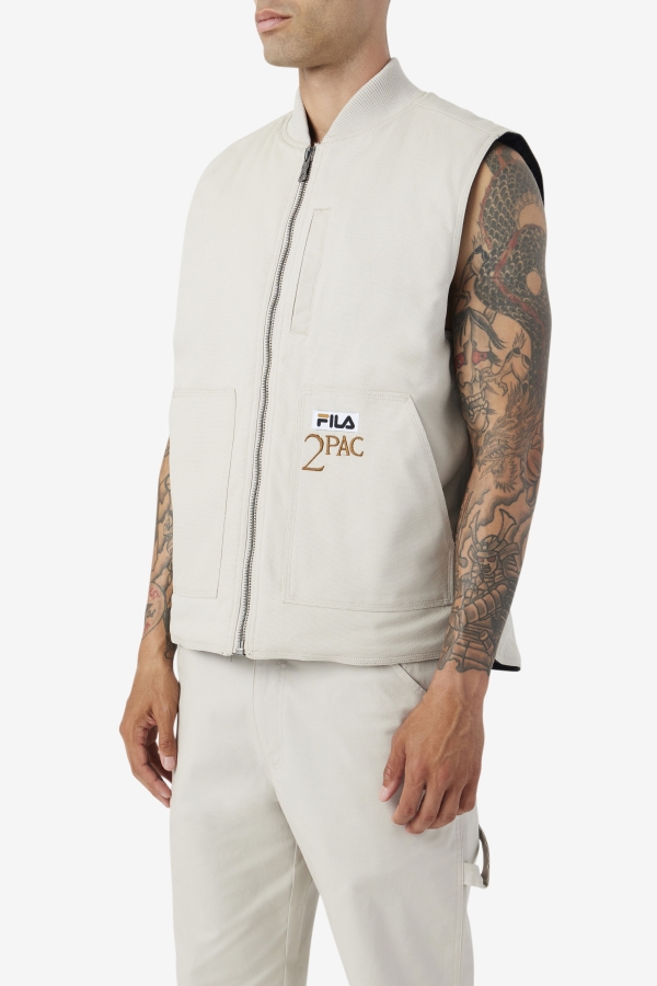 Dove-Black Fila 2Pac Vest