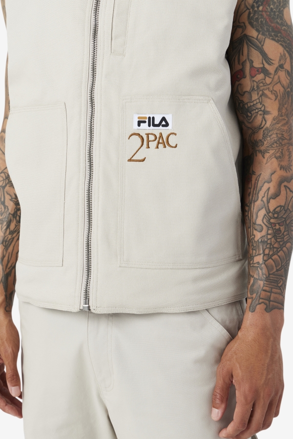 Dove-Black Fila 2Pac Vest