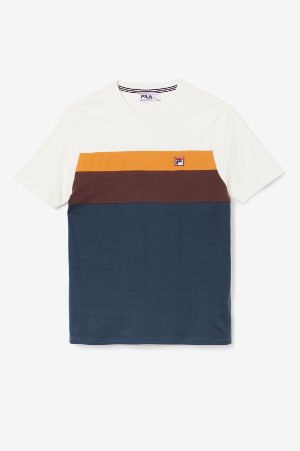 Fila Leary Crew Teal-Brown Stone-Orange