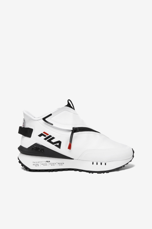 Women's Space Runner White-Black-Red Fila