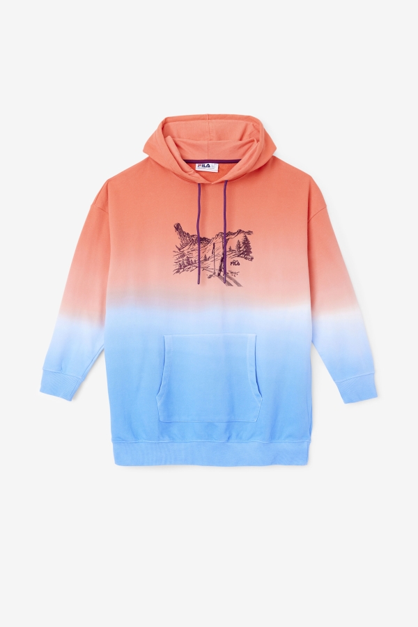 Destiny Oversized Hoodie Orange-Charisma-Cayenne Fila