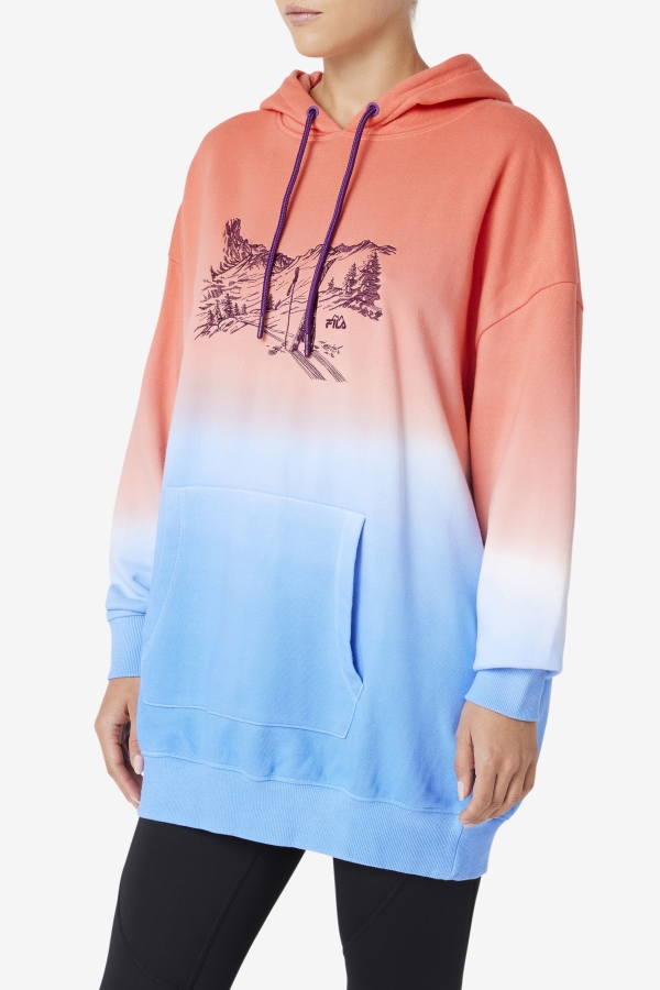 Destiny Oversized Hoodie Orange-Charisma-Cayenne Fila