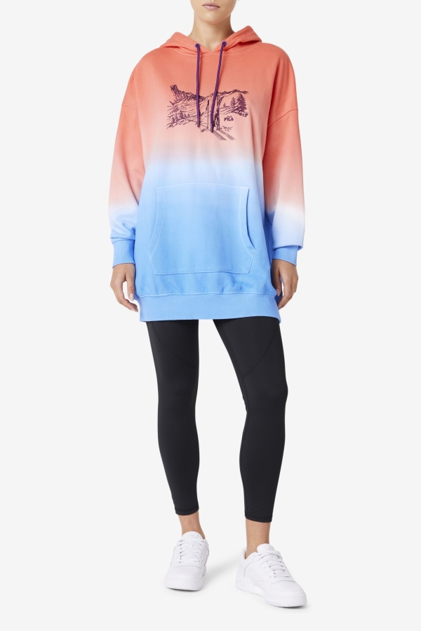 Destiny Oversized Hoodie Orange-Charisma-Cayenne Fila