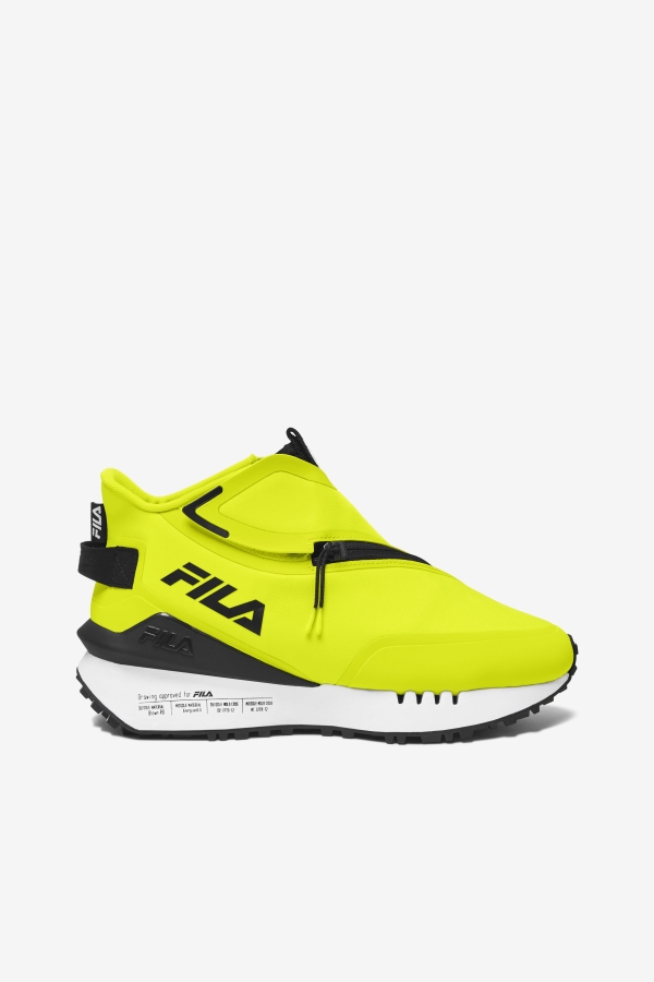 Women's Space Runner Fila Yellow-Black-White