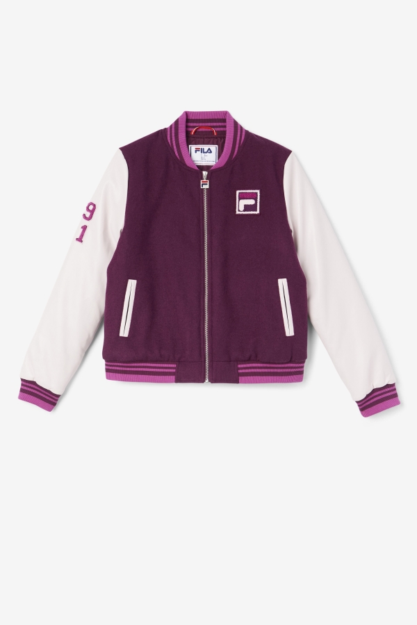 Fila Grape Wine-Potpourri-Rouge Dixon Varsity Jacket