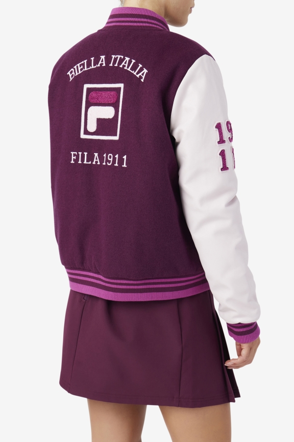 Fila Grape Wine-Potpourri-Rouge Dixon Varsity Jacket