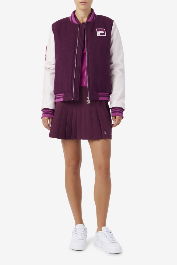 Fila Grape Wine-Potpourri-Rouge Dixon Varsity Jacket