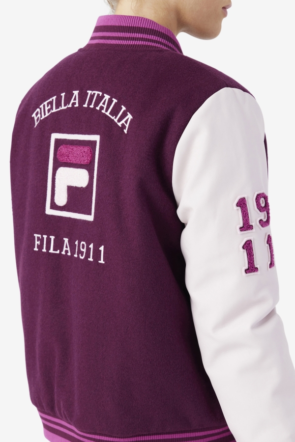 Fila Grape Wine-Potpourri-Rouge Dixon Varsity Jacket