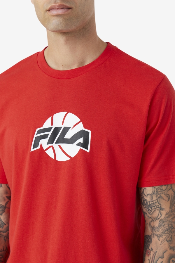 Nomi Tee Fila Red-White-Black