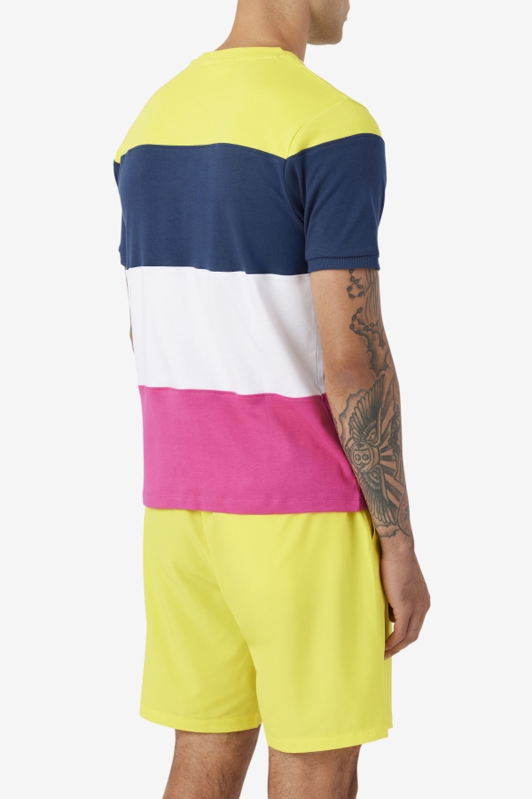 Fila Navy-White-Yellow Serve Crew