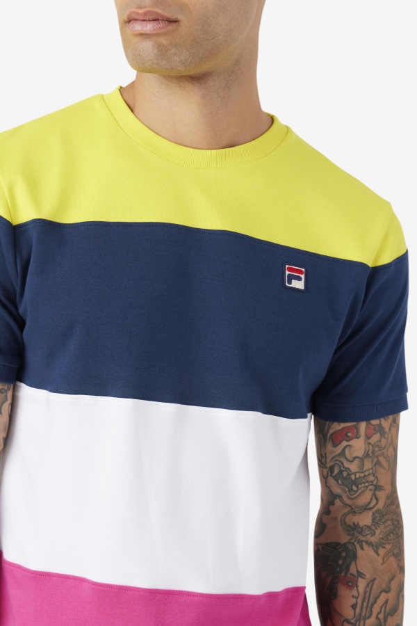 Fila Navy-White-Yellow Serve Crew