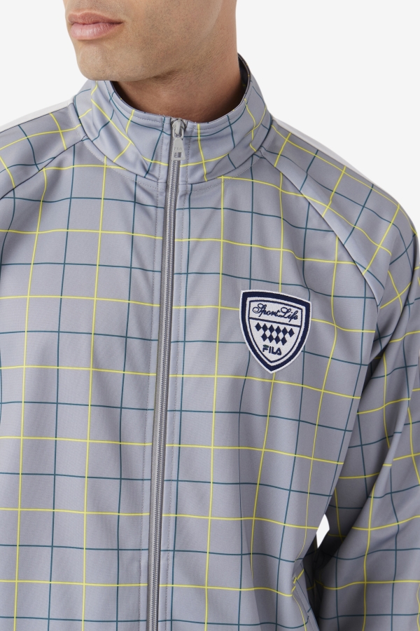 Fila Oshan Track Jacket Monument-Stone-June Bug