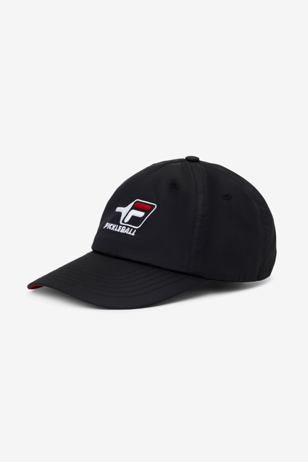 Pickleball Hat Black-Red Fila