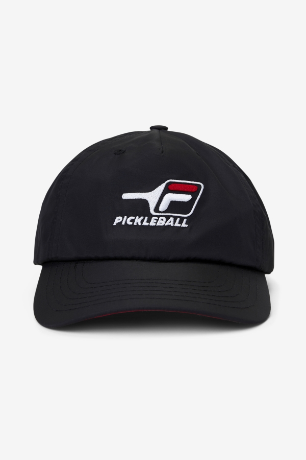 Pickleball Hat Black-Red Fila