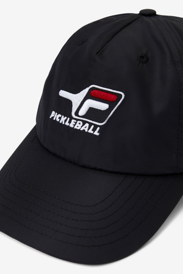 Pickleball Hat Black-Red Fila