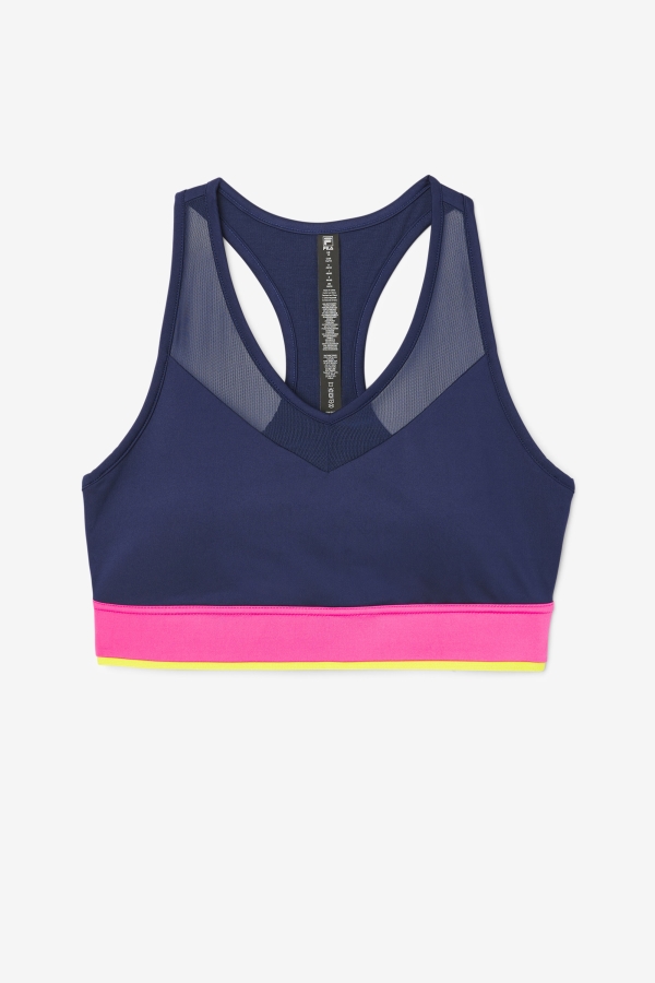Fila Navy Uplift Racerback Bra Top