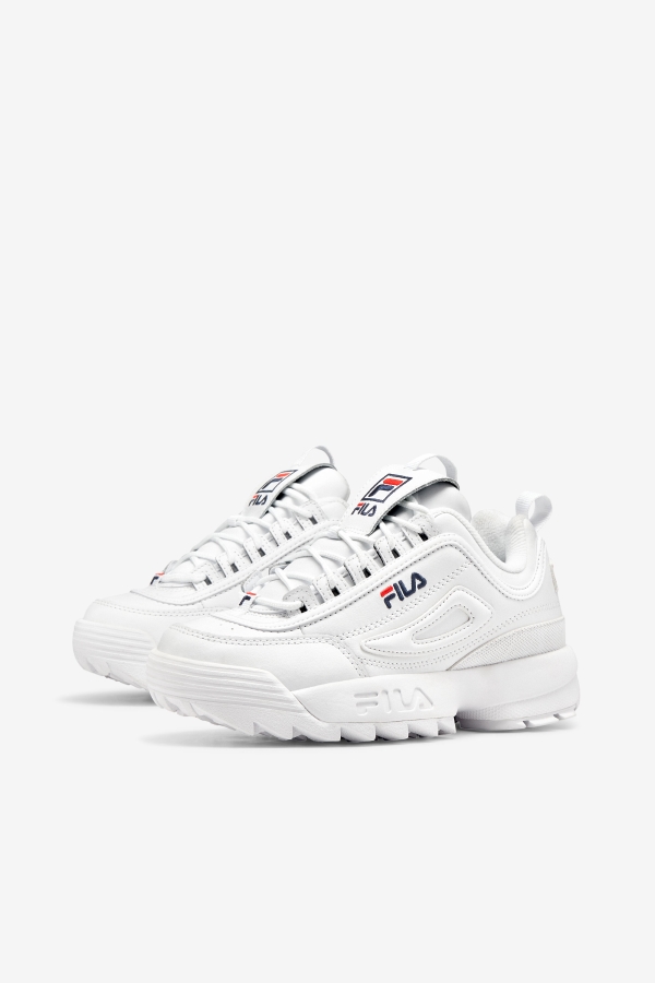 Women\'s Disruptor 2 Premium Fila White-Navy-Red
