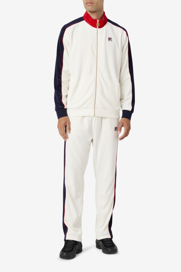 Cima Velour Pant Fila Gardenia-Red-Peacoat