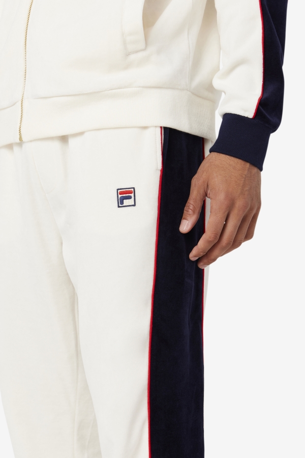 Cima Velour Pant Fila Gardenia-Red-Peacoat