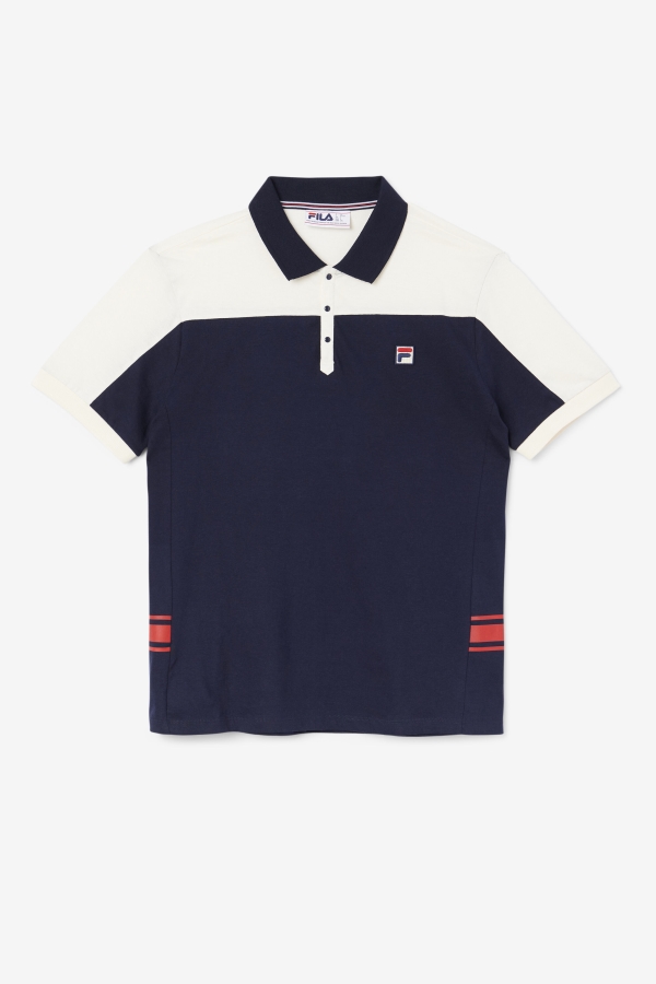 Fila mivvi Polo Navy-Gardenia-Red