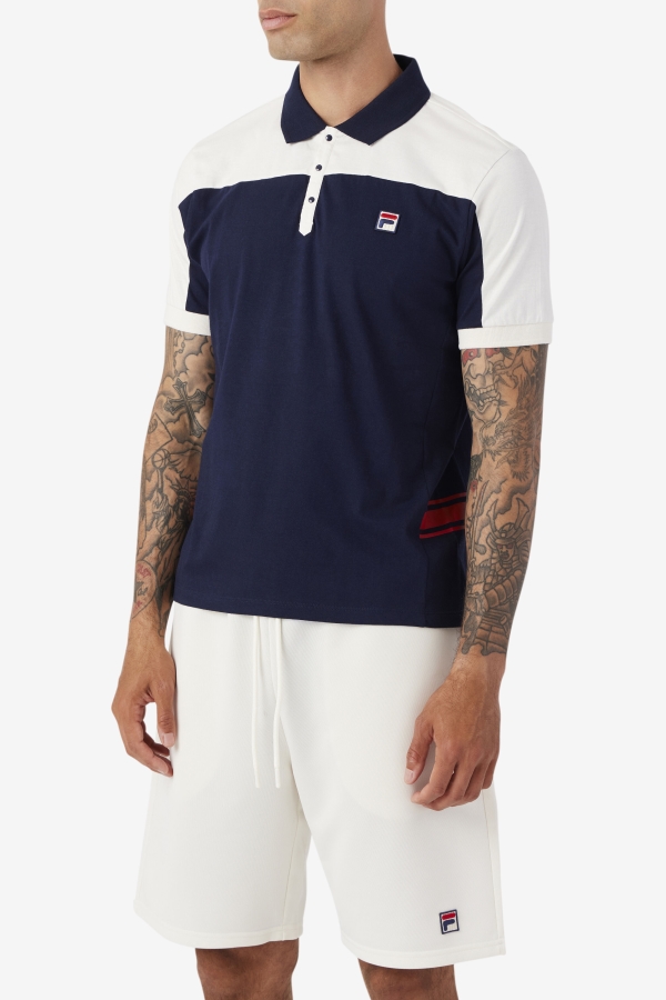 Fila mivvi Polo Navy-Gardenia-Red