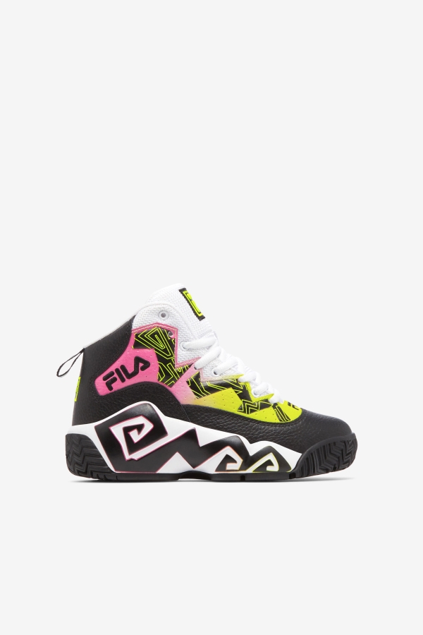 Big Kids' MB Fila Black-Yellow-White
