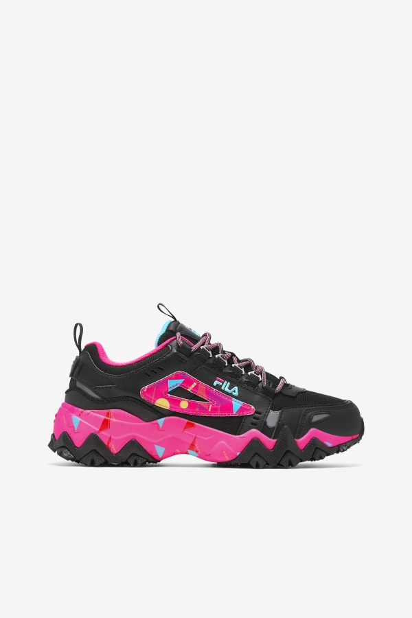 Fila Women's Oakmont TR Black-Pink Glo-Bluefish