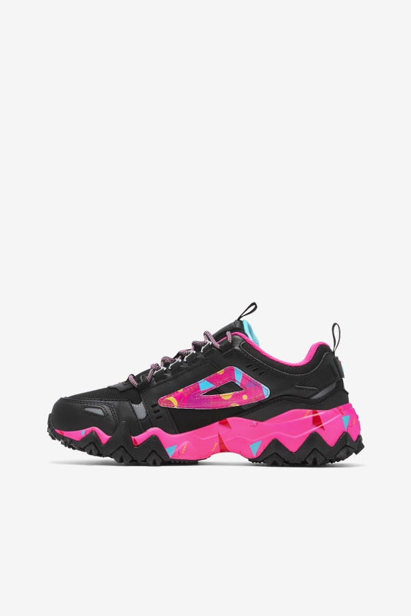 Fila Women\'s Oakmont TR Black-Pink Glo-Bluefish